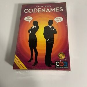 Codenames Word Game by CGE - Orange & Magenta Box
